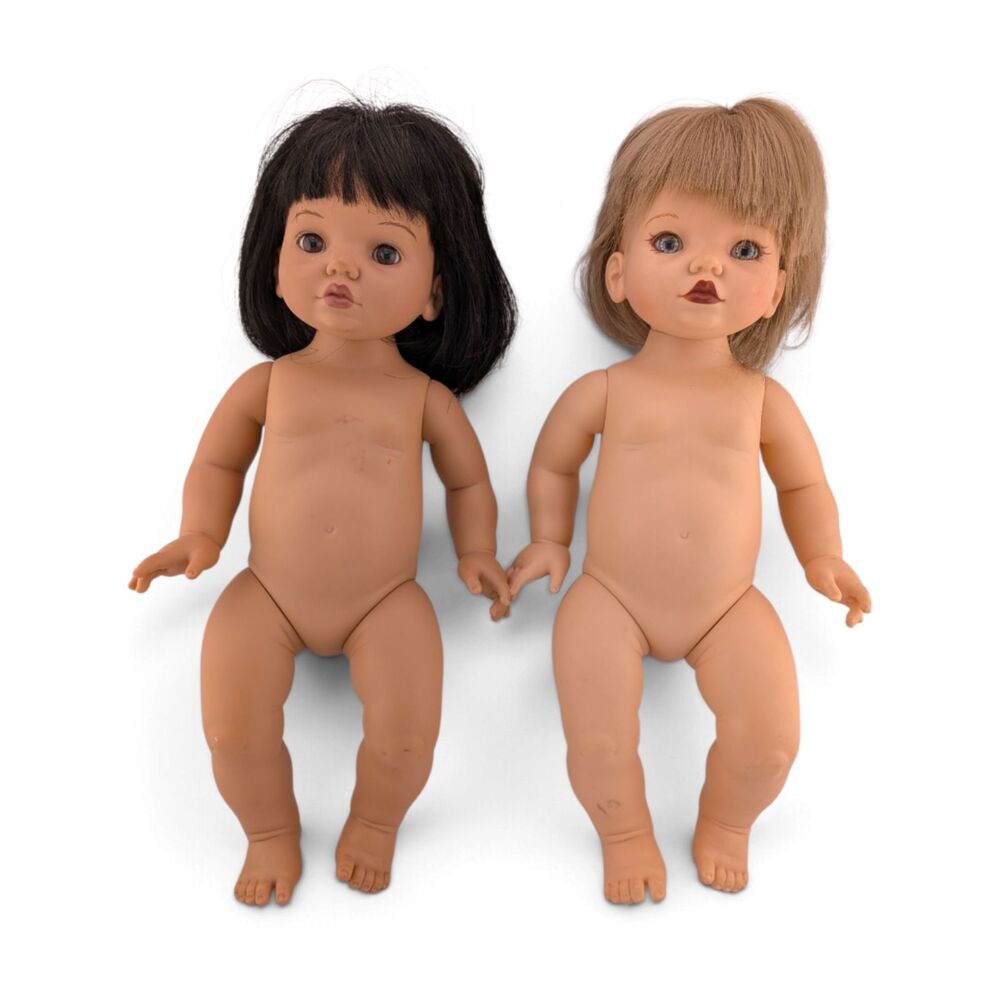 Lot of 2 Vintage 1995 Playmates Baby So Beautiful 14" Dolls Nude